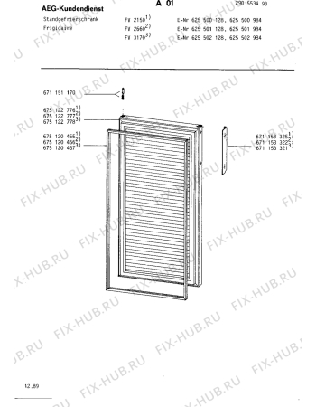 Схема №2 SIEHE 625570025 F с изображением Запчасть для холодильника Aeg 8996751204679